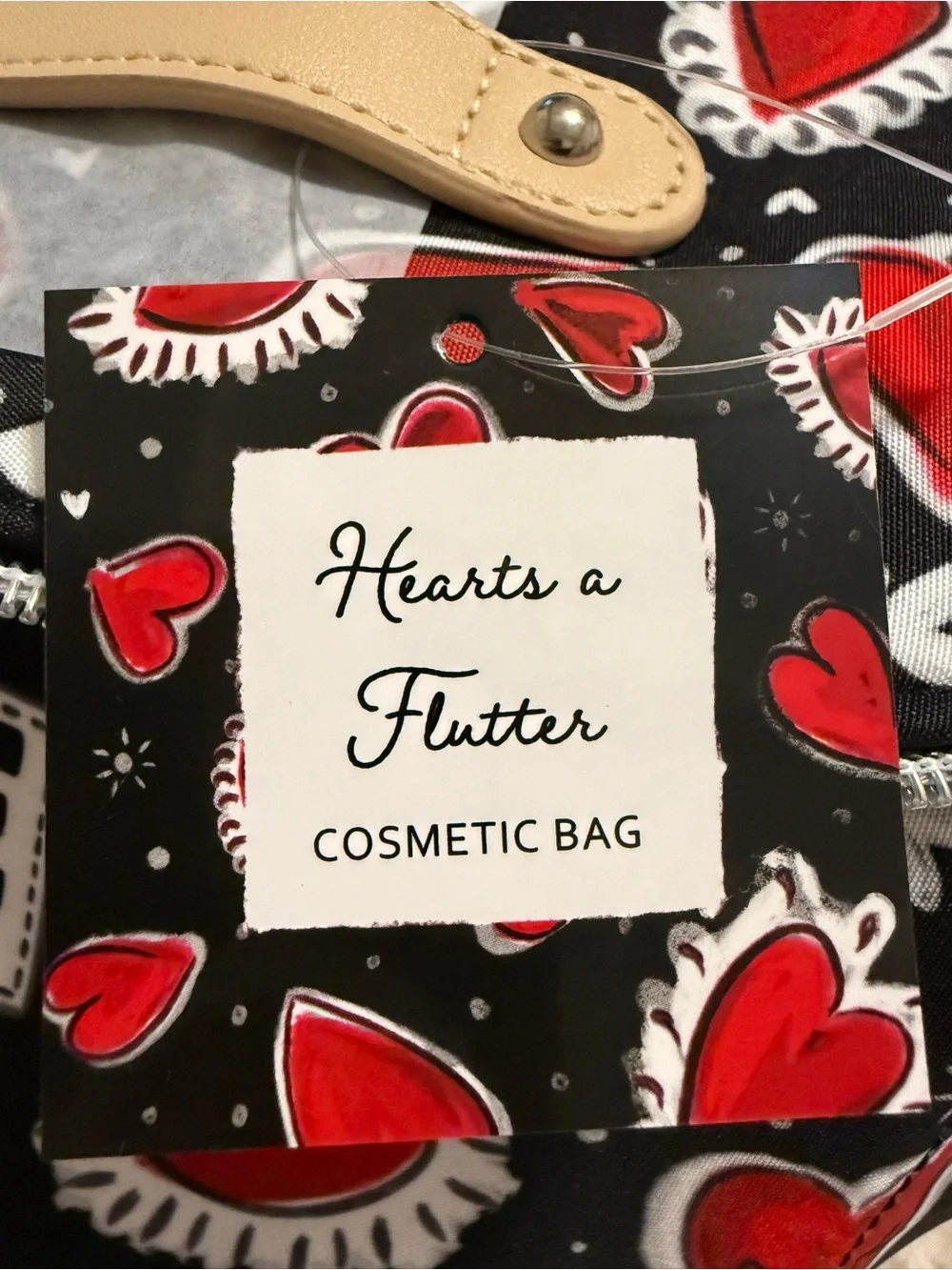 **NWT** Brighton L❤️VE Navy & Red, Hearts a Flutter, Cosmetic Bag